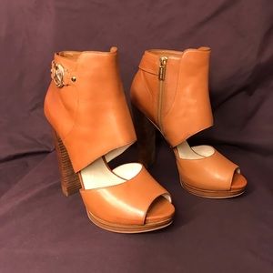 Michael Kors Open Toe Cutout Booties